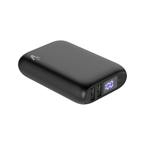 POWERBANK VPB-WP10BK CON SCHERMO LCD 10000 MAH USB E TYPE C QUICKCHARGE 3.0 NERO