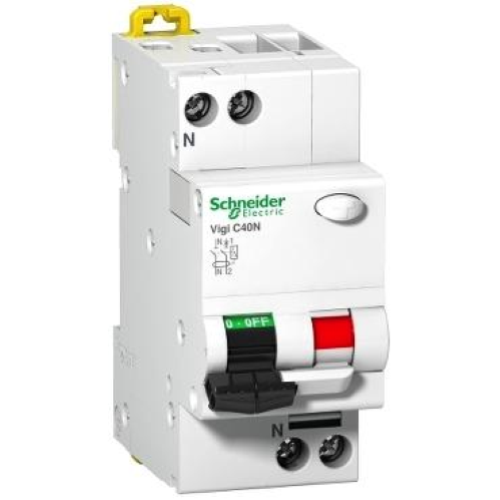 INTERRUTTORE MAGNETOTERMICO DIFF. C40N VIGI 1P+N C 6A 30MA TIPO AC