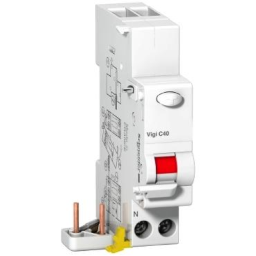 BLOCCO DIFFERENZIALE SINGOLE PARTENZE VIGI C40 1P+N 40A 30MA TIPO AC