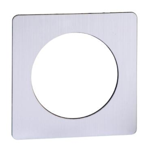 TARGHETTA COMMUTATORE A CAMME NON CONTRASSEGNATA - 45 X 45 MM