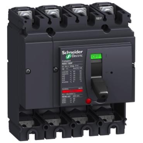 INTERRUTTORE COMPACT NSX160B - 160 A - 4 POLI - SENZA SGANCIATORE