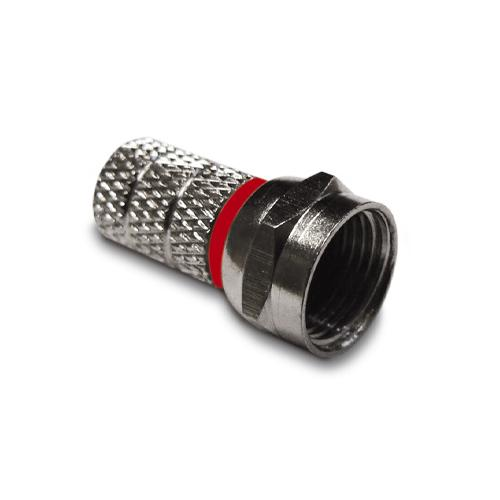 CF50B CONNETTORE DI TIPO F A VITE CON FISSAGGIO DEL CAVO DA 5 MM AD AVVITARE