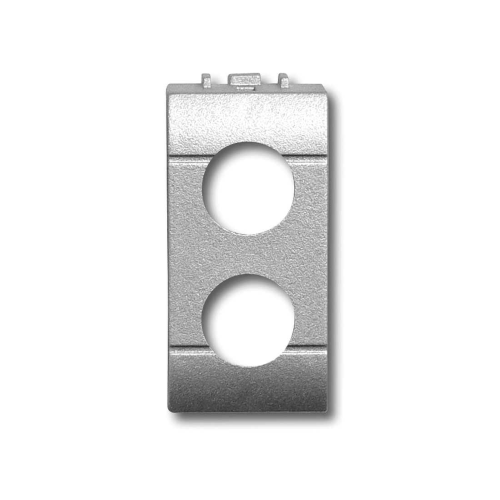 BT-LIGT2 ADATTATORE PER LA SERIE CIVILE BTICINO LIGHT TECH ® DI COLORE GRIGIO SCURO CON 2 FORI PER LE PRESE DEMISCELATE A 2 USCITE (PDM)
