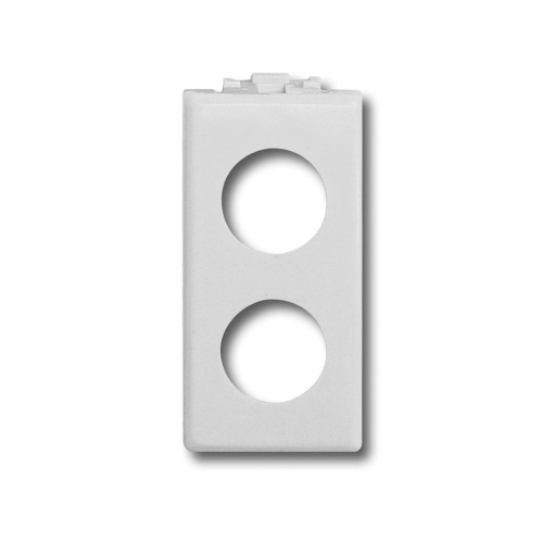 BT-LU2 ADATTATORE PER LA SERIE CIVILE BTICINO LUNA ® DI COLORE BIANCO CON 2 FORI PER LE PRESE DEMISCELATE A 2 USCITE (PDM)
