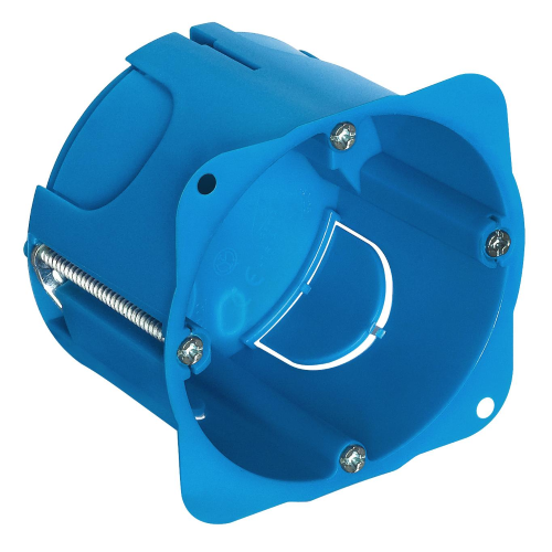 SCATOLA DA INCASSO ROTONDA P/LEGGERE AZZURRO