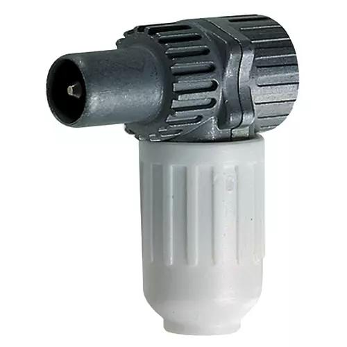 CONNETTORE TV-RD-SAT MASCHIO 90° BIANCO