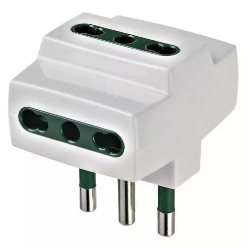 ADATTATORE MULTIPRESA S17+3P17/11 BIANCO