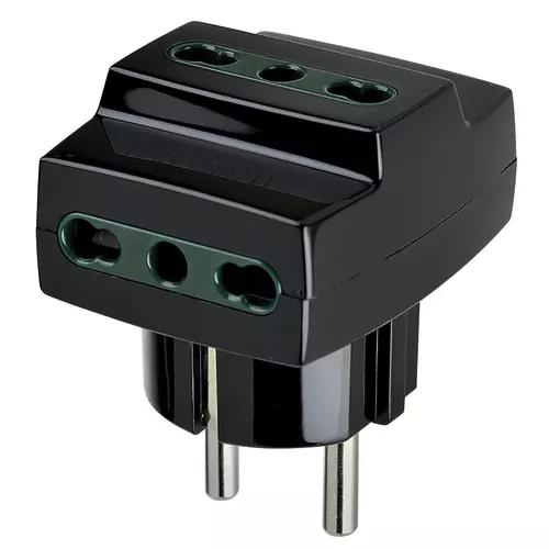 ADATTATORE MULTIPRESA S31+3P17/11 NERO
