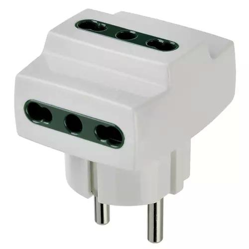 ADATTATORE MULTIPRESA S31+3P17/11 BIANCO