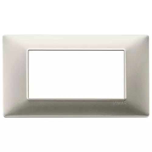 VIMAR PLANA - PLACCA 4M NICHEL OPACO