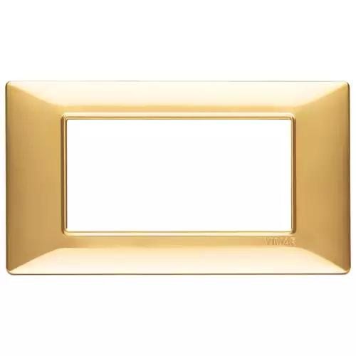 VIMAR PLANA - PLACCA 4M ORO LUCIDO