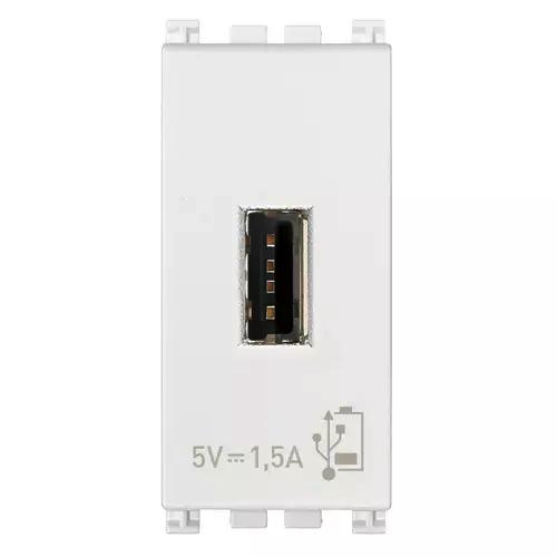 VIMAR ARKE - UNIT ALIMENTAZIONE USB 5V1,5A 1M BIANCO