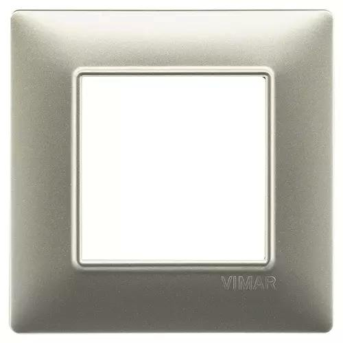 VIMAR PLANA - PLACCA 2M NICHEL OPACO