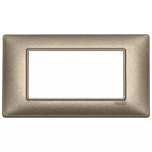 VIMAR PLANA - PLACCA 4M BRONZO METALLIZZATO