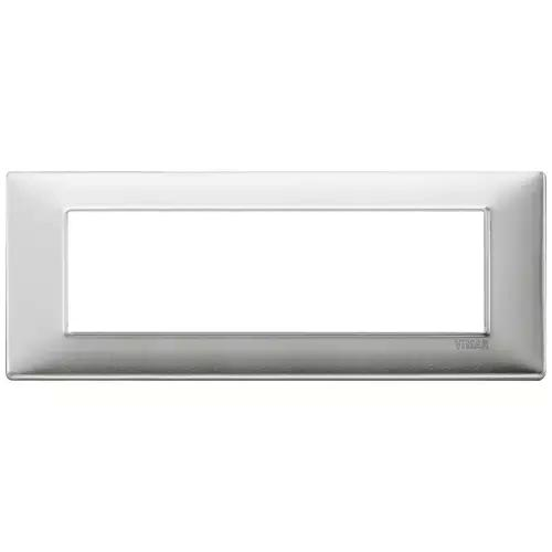 VIMAR PLANA - PLACCA 7M ALLUMINIO SPAZZOLATO