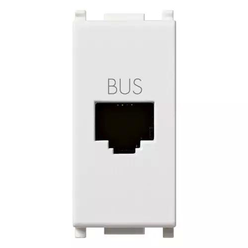 VIMAR PLANA - PRESA RJ11 SPECIALE PER BUS BIANCO