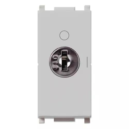 VIMAR PLANA - INTERRUTTORE 2P 16AX +CHIAVE SILVER