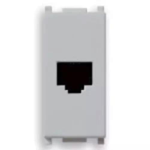 VIMAR PLANA - PRESA RJ11 6/4 SILVER