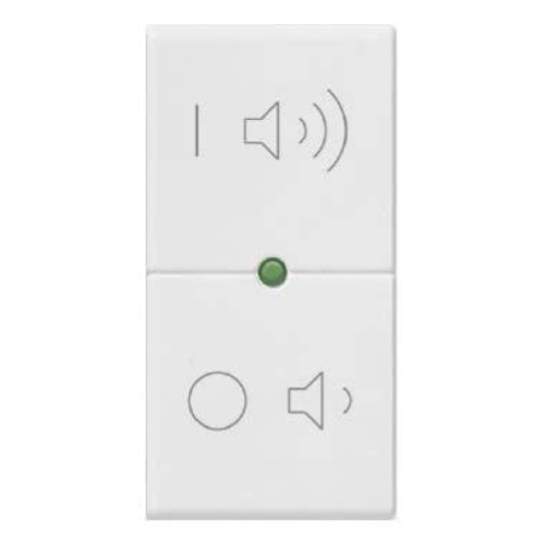 VIMAR PLANA - TASTO 1M SIMBOLI ON/OFF VOLUME BIANCO