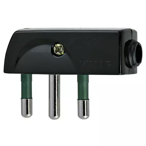 SPINA PIATTA 2P+T 16A SPA17 90° NERO