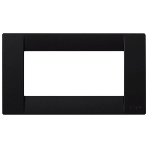 VIMAR IDEA - PLACCA 4P TECNPOLIMERO NERO SILK