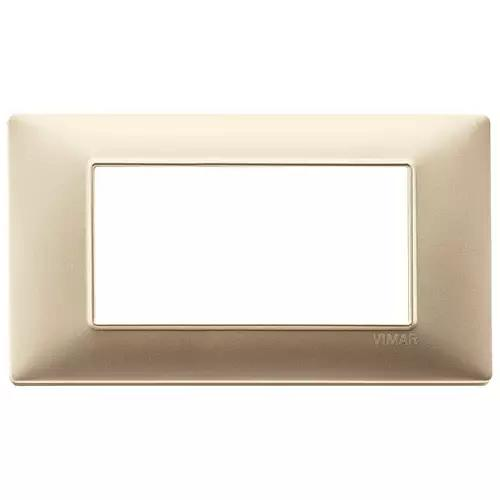 VIMAR PLANA - PLACCA 4M CHAMPAGNE OPACO