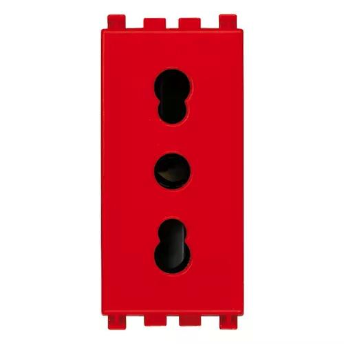 VIMAR ARKE - PRESA 2P+T 16A P17/11 ROSSO
