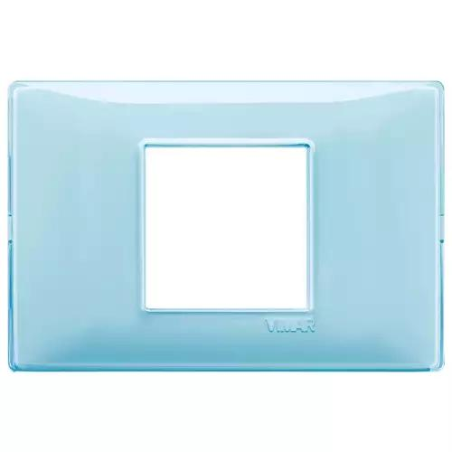 VIMAR PLANA - PLACCA 2M CENTRALI REFLEX ACQUA
