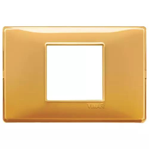 VIMAR PLANA - PLACCA 2M CENTRALI REFLEX AMBRA