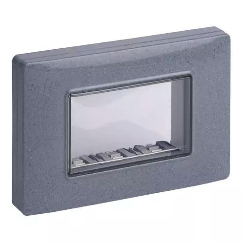 VIMAR ARKE, PLANA - CALOTTA IP55 3M +VITI GRIGIO GRANITO
