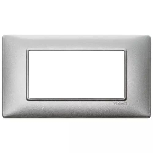 VIMAR PLANA - PLACCA 4M SILVER