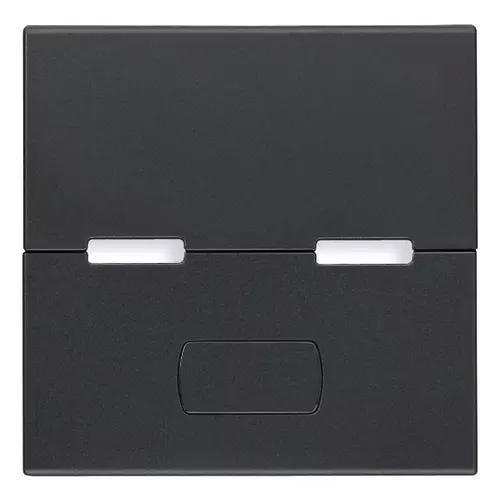 VIMAR EIKON - TASTO 2M PERSONALIZZABILE PULSANTI SEMPLICI GRIGIO
