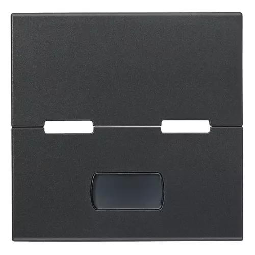 VIMAR EIKON - TASTO 2M CON TARGHETTA GRIGIO