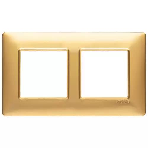VIMAR PLANA - PLACCA 4M (2+2) INT57 ORO OPACO