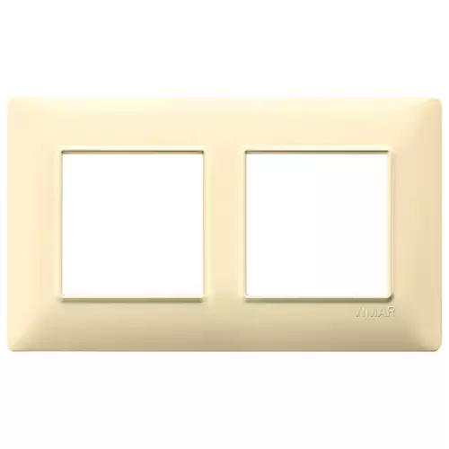 VIMAR PLANA - PLACCA 4M (2+2) INT57 CREMA