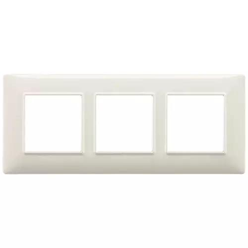 VIMAR PLANA - PLACCA 6M (2+2+2) INT57 BIANCO GRANITO