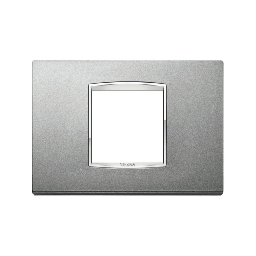 VIMAR EIKON - PLACCA CLASSIC 2M CEN ARGENTO MATT