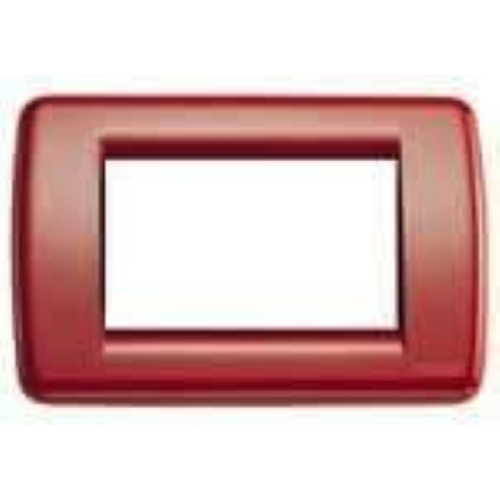 VIMAR IDEA - RONDO` PLACCA 3P METAL ROSSO