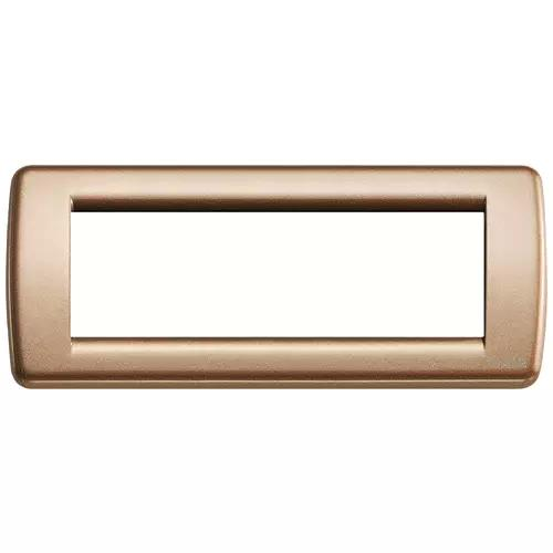 VIMAR IDEA - RONDO` PLACCA 6P METAL BRONZO