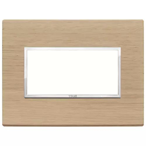 VIMAR EIKON - PLACCA 4M ROVERE SBIANCATO