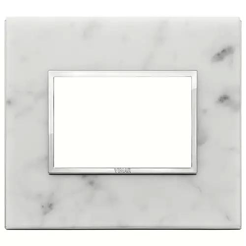 VIMAR EIKON - PLACCA 3M BIANCO DI CARRARA