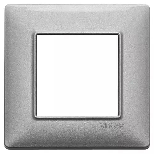 VIMAR PLANA - PLACCA 2M SILVER