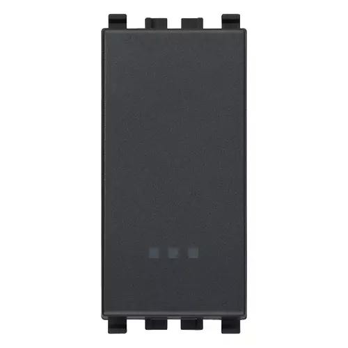 VIMAR EIKON - PULSANTE 1P NO 10A GRIGIO