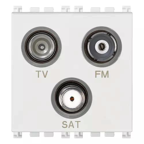 VIMAR ARKE - PRESA TV-FM-SAT DIRETTA 3 USCITE BIANCO