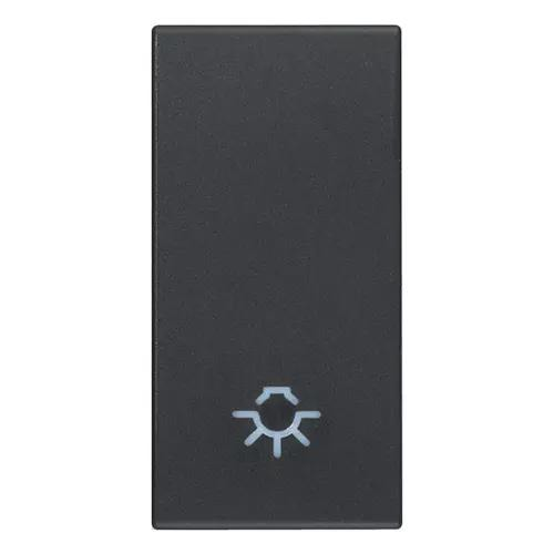 VIMAR EIKON - TASTO 1M SIMBOLO LUCE GRIGIO