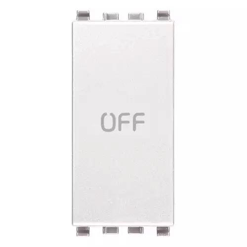 VIMAR EIKON - PULSANTE 1P NO+NC 10A SIMBOLO OFF BIANCO