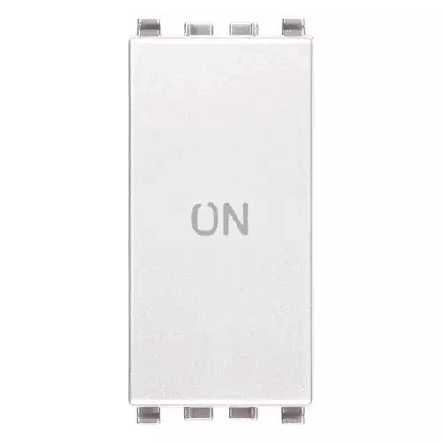VIMAR EIKON - PULSANTE 1P NO+NC 10A SIMBOLO ON BIANCO