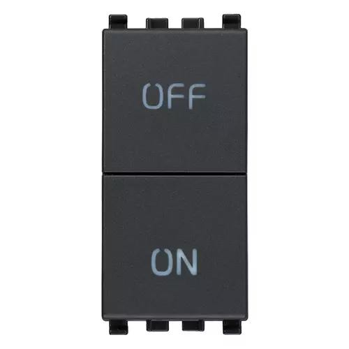 VIMAR EIKON - DUE PULSANTI INDIPEND.NO+NC 10A GRIGIO