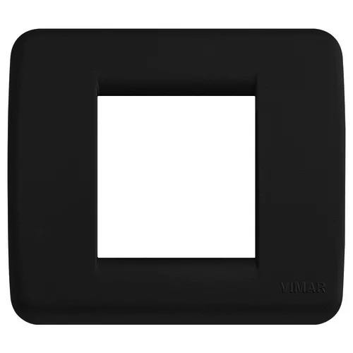 VIMAR IDEA - PLACCA RONDÒ 1-2M SILK NERO
