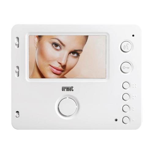 VIDEOCITOFONO VIVAVOCE URMET MÌRO 4,3" SOFT TOUCH, SUPPLEMENTARE PER KIT 2 FILI GAMMA 1722